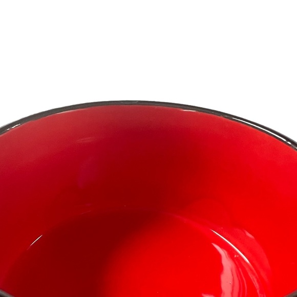 RED AND BLACK TWO PIECE SOUP BOWL AND SPOON GIFT SET - Picture 5 of 7